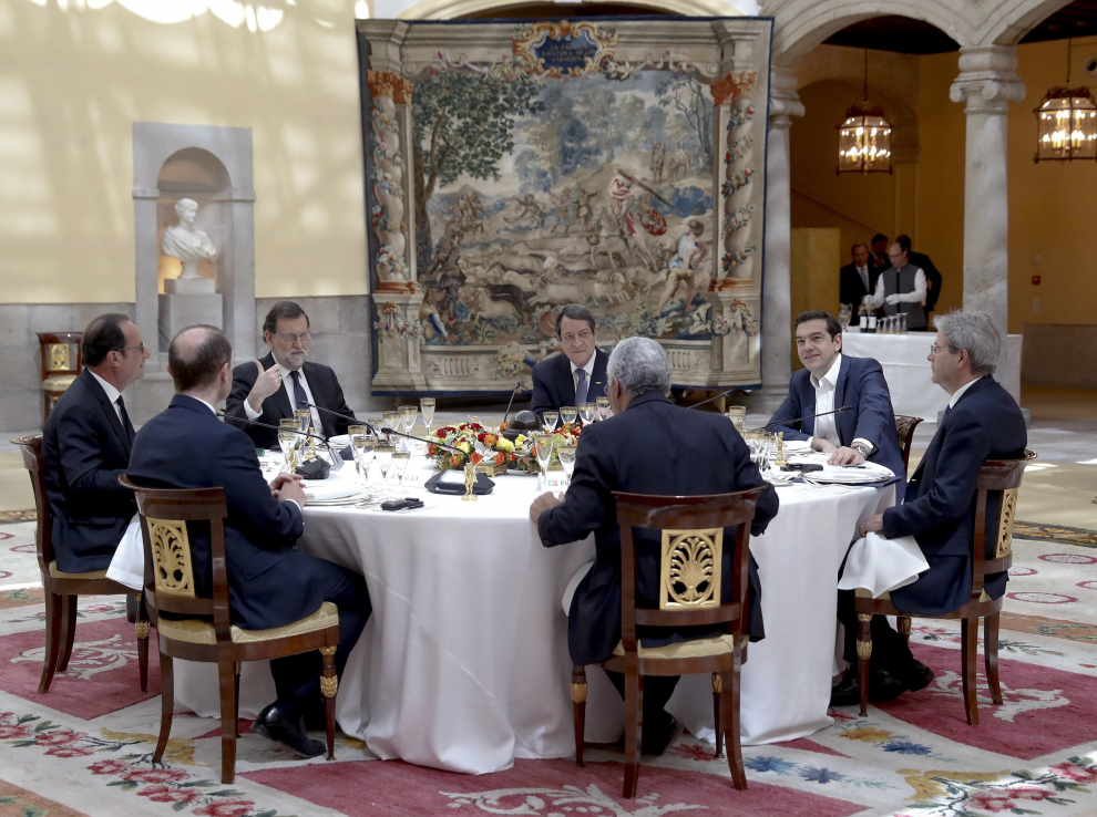 Los líderes de siete países del sur de Europa se reúnen en El Pardo