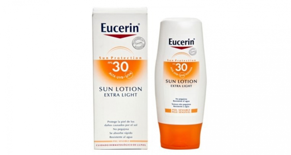Eucerin Sun Lotion Extra Soft. Buena calidad. 70 puntos.