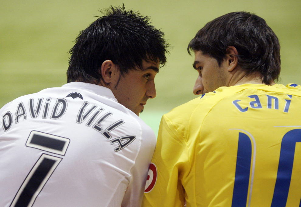 Dos genios fuera de La Romareda. En 2006 fue traspasado al Villarreal, igual que antes Villa lo fue al Valencia.