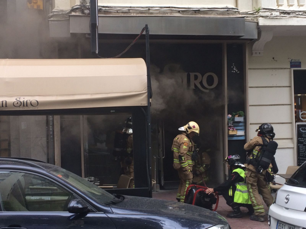 Incendio en el restaurante San Siro