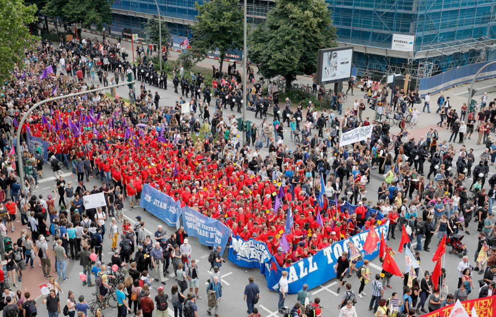 Marchas contra el G20 en Hamburgo