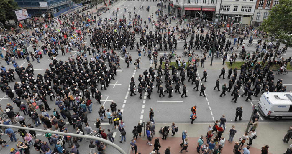 Marchas contra el G20 en Hamburgo