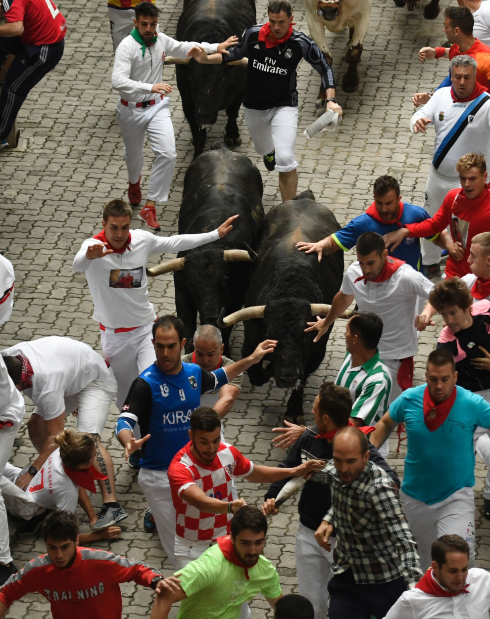 Cuarto encierro de San Fermín.