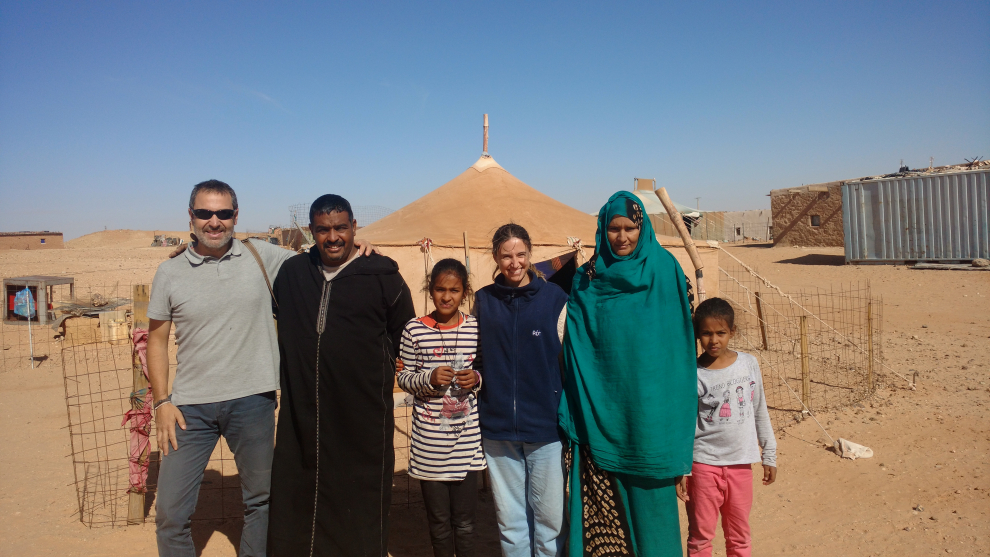María Luz Wander y su pareja visitaron el pasado mes de diciembre los campamentos de refugiados saharauis de Tindouf (Argelia).