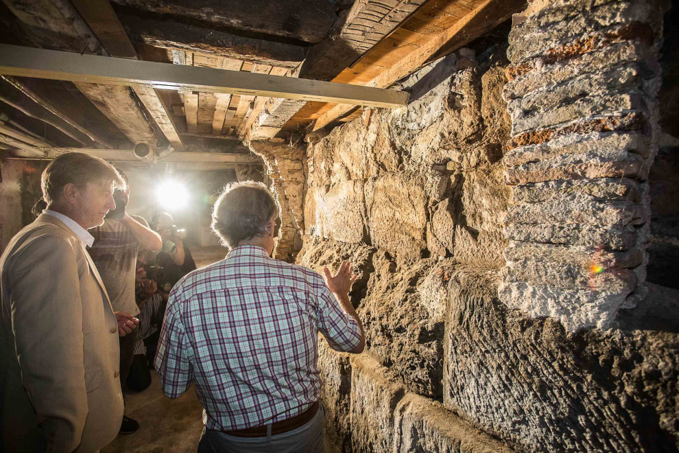 Nuevo tramo de la muralla romana descubierto en Zaragoza