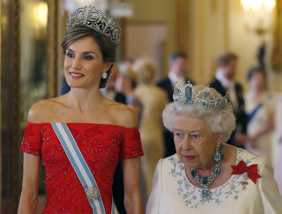 Doña Letizia, radiante en Reino Unido