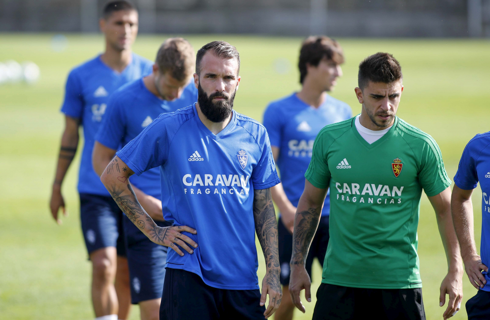 Primer día de entrenamiento del Real Zaragoza en Boltaña