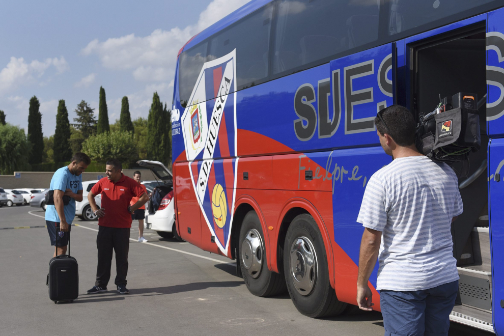 La SD Huesca parte hacia Benasque.