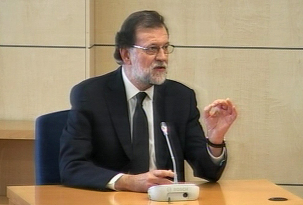 Rajoy declara en la Audiencia Nacional: "En el PP existía una separación nítida entre la parte política y la económica"