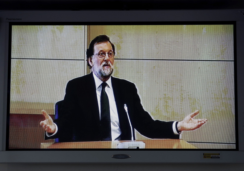 Rajoy declara en la Audiencia Nacional: "En el PP existía una separación nítida entre la parte política y la económica"