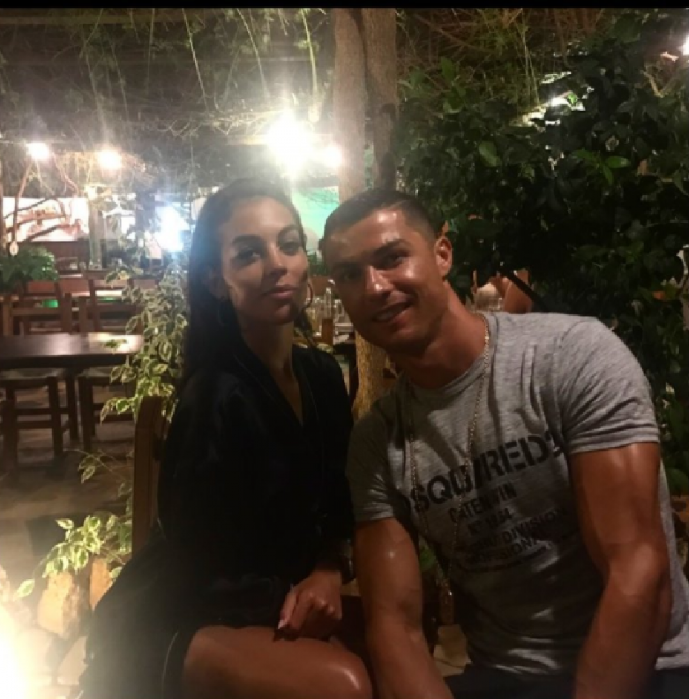 Georgina Rodríguez y Cristiano Ronaldo en una imagen de archivo.