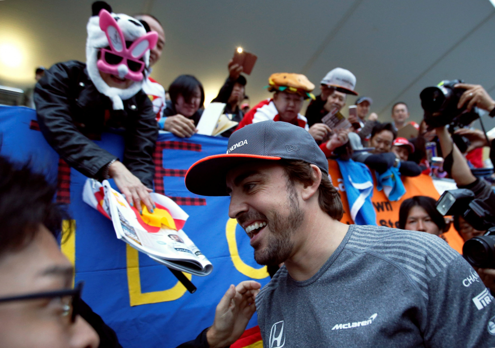 Fernando Alonso, en el circuito de Suzuka.