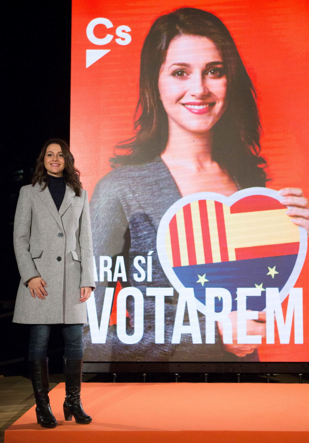 Inés Arrimadas en un acto de campaña