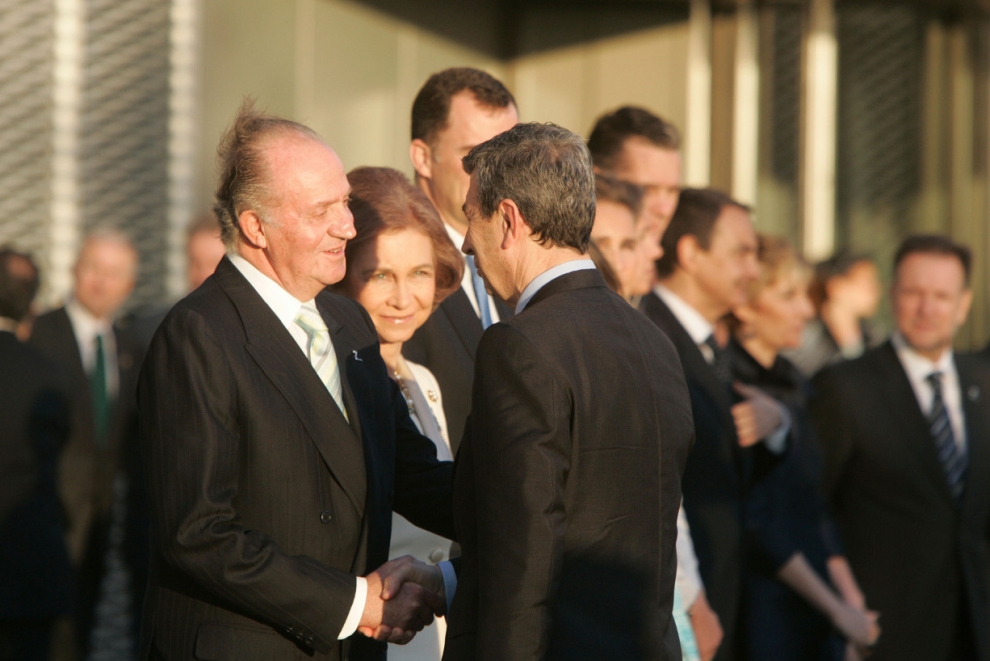 Acto institucional de la inauguración de la Expo con los Reyes de España
