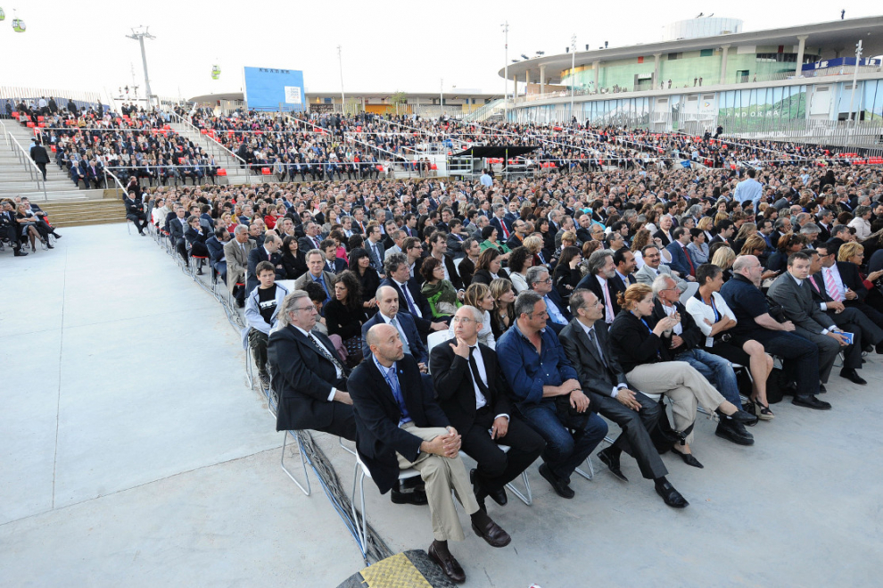 Acto institucional de la inauguración de la Expo con los Reyes de España