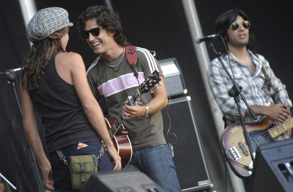 Ensayo del concierto de Coti en la Plaza Aragón de la Expo.