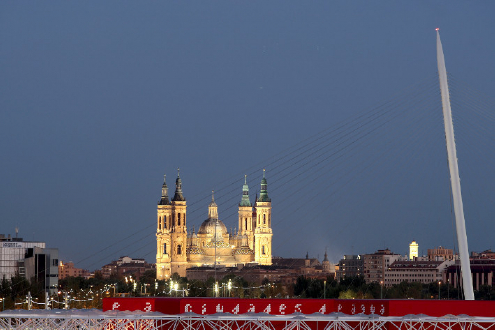 Vista de la Basílica del Pilar desde la Expo