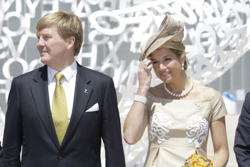 Visita de los príncipes de Holanda, Guillermo Alejandro y Máxima Zorreguieta, al recinto de la Expo el día dedicado a Holanda.