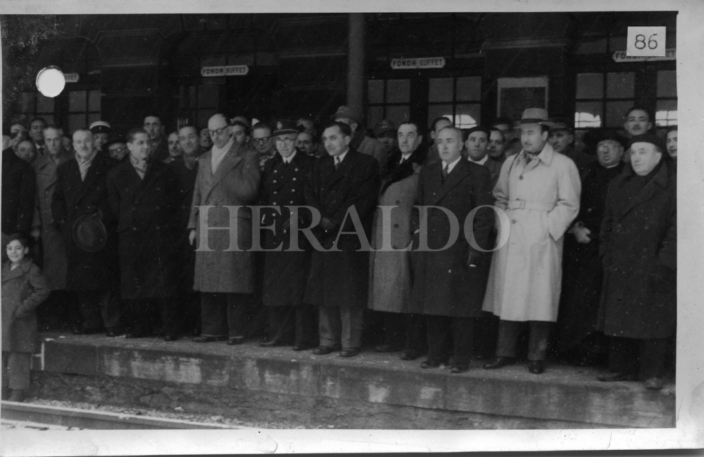 La estación internacional de canfranc en 1948