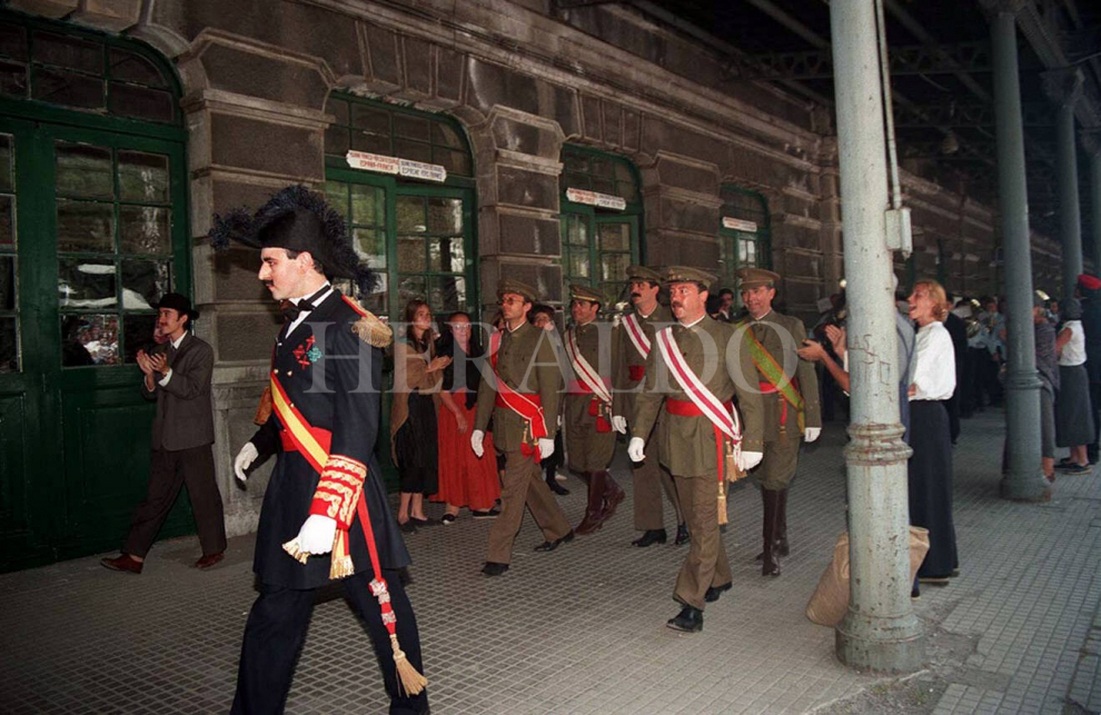 Actos conmemorativos del 70 aniversario de la inauguración de la estación de Canfranc el 20 de julio de 1998