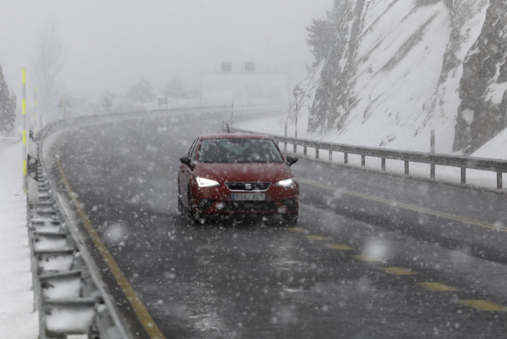 El temporal en el Alto Aragón este lunes 28 de enero