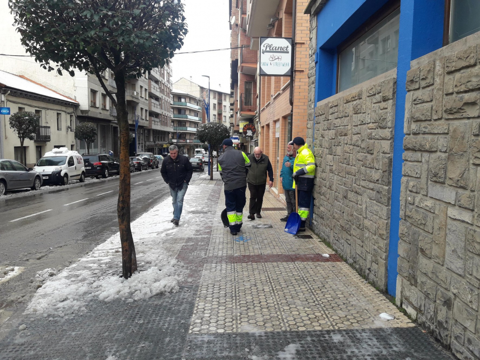 El temporal en el Alto Aragón este lunes 28 de enero