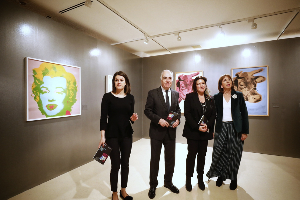 Exposición de pop art en el Patio de la Infanta, en Zaragoza