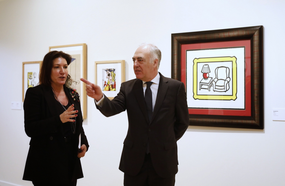 Exposición de pop art en el Patio de la Infanta, en Zaragoza