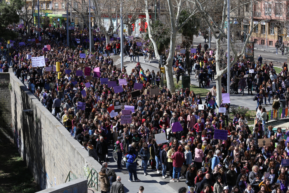 Manifestación de estudiantes el 8M