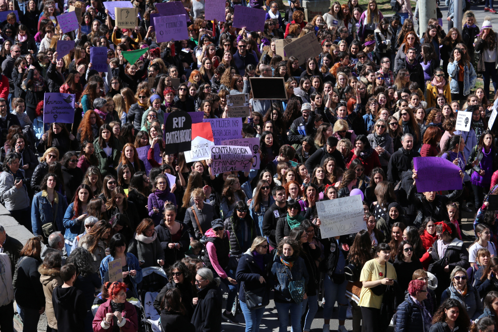 Manifestación de estudiantes el 8M