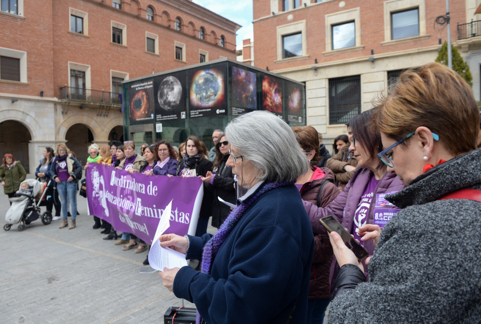 Manifestación por el 8-M en Teruel.