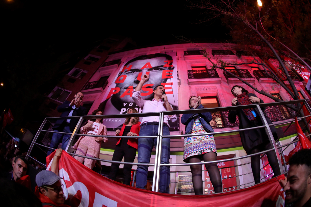 Victoria electoral del PSOE en las elecciones generales.