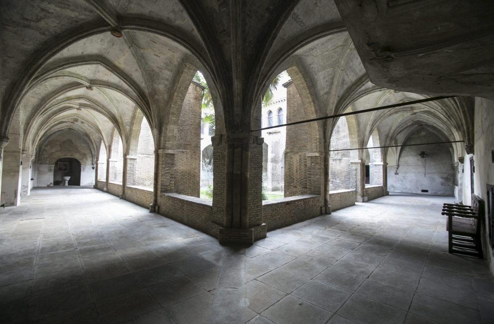 Interior del Monasterio del Santo Sepulcro, en Zaragoza.