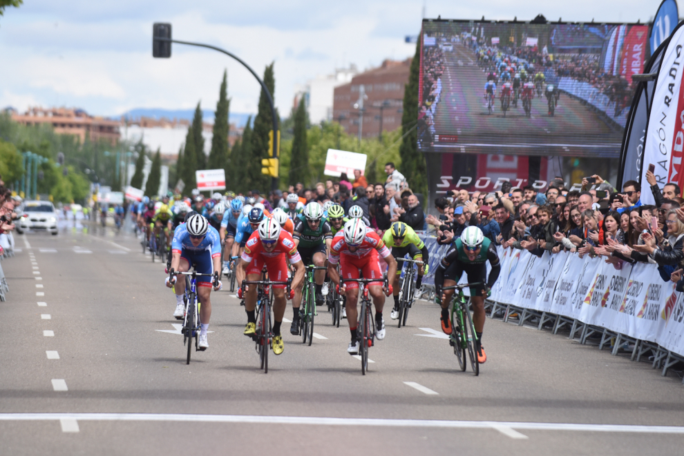 Tercera etapa de la Vuelta Aragón 2019, con inicio en Huesca y final en la Expo de Zaragoza