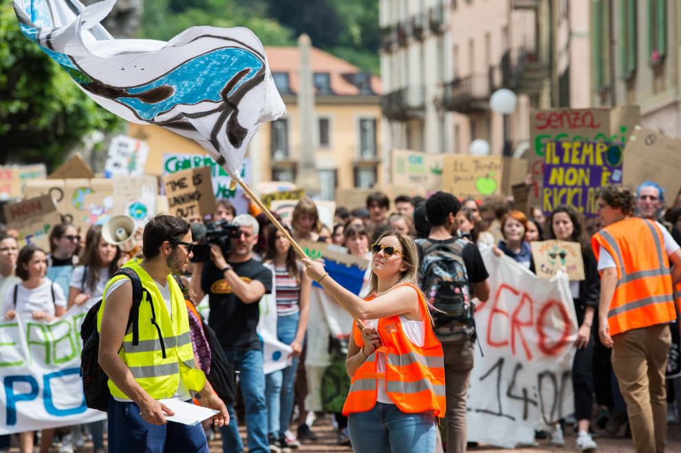 Manifestaciones contra el cambio climático en Suiza.