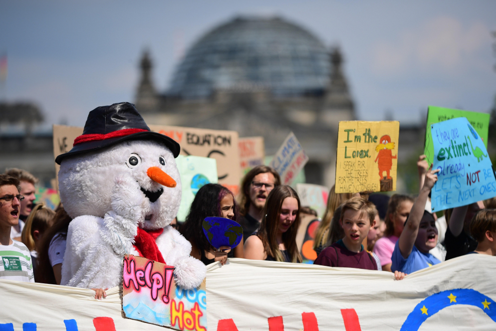 Manifestaciones contra el cambio climático en Alemania.
