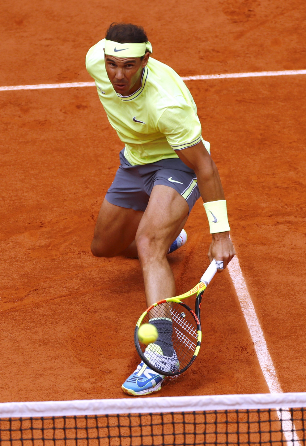 Tennis - French Open - Roland Garros, Paris, France - June 9, 2019. Austria's Dominic Thiem in action during his final match against Spain's Rafael Nadal. REUTERS/Vincent Kessler [[[REUTERS VOCENTO]]] TENNIS-FRENCHOPEN/