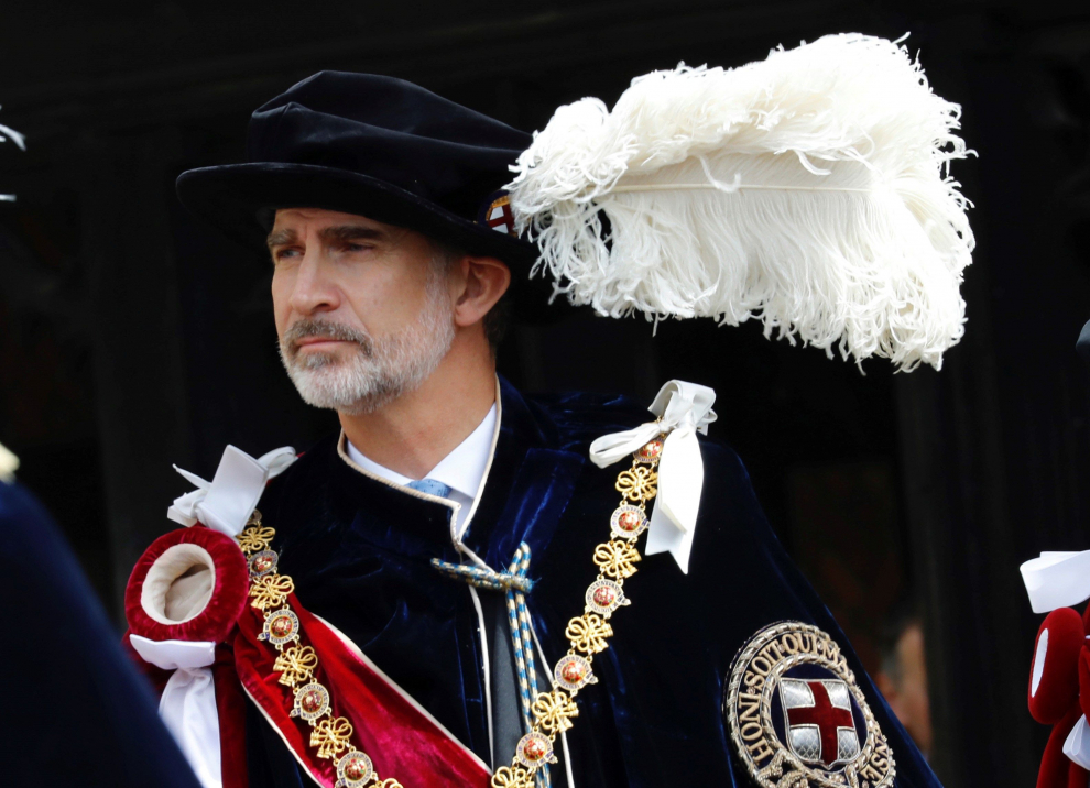El rey Felipe VI ya es caballero de la Orden de la Jarretera