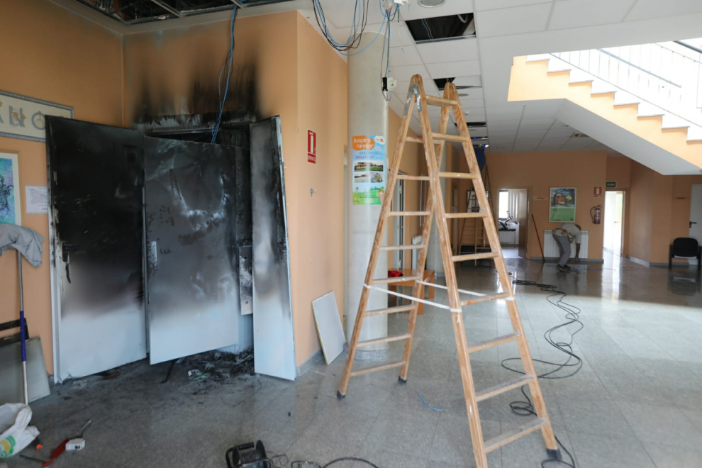 Incendio en la residencia de Aspanoa en Almudévar
