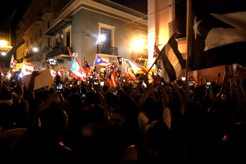 Puerto Rico vive un momento histórico con la dimisión de su gobernador por la presión popular en las calles