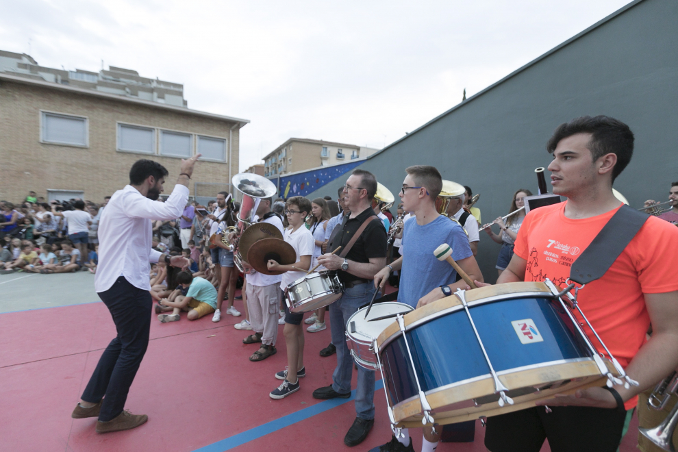 Último ensayo de los Danzantes de Huesca previo a las Fiestas de San Lorenzo 2019
