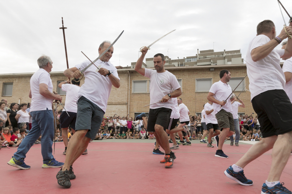 Último ensayo de los Danzantes de Huesca previo a las Fiestas de San Lorenzo 2019