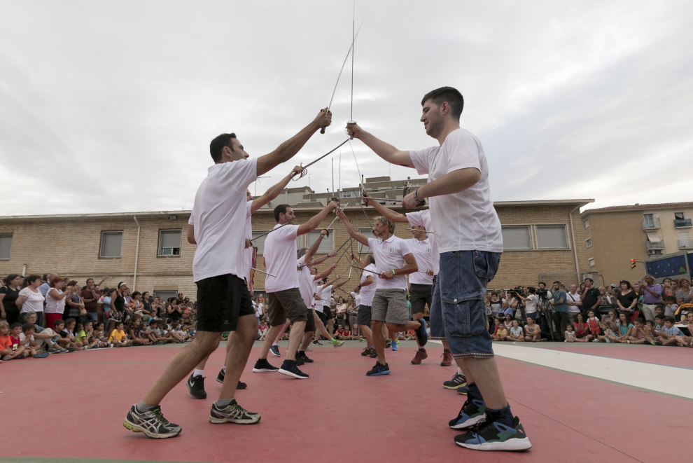 Último ensayo de los Danzantes de Huesca previo a las Fiestas de San Lorenzo 2019
