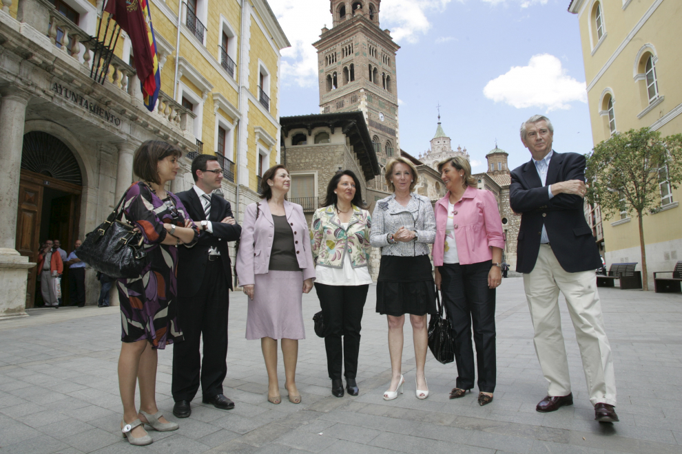 Visita de Esperanza Aguirre a Teruel por las Elecciones europeas de 2009.