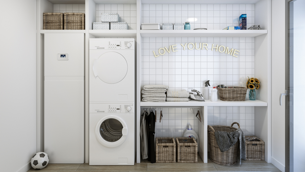 Elementos como el frigorífico doble o la cocina con lavadero hacen más fácil el día a día a los vecinos.