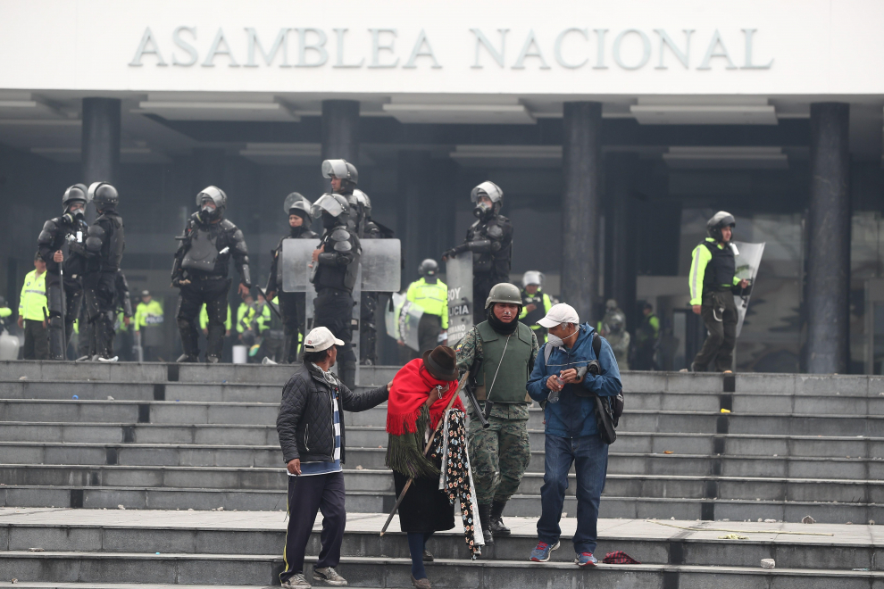 Fuertes protestas en Ecuador Imágenes