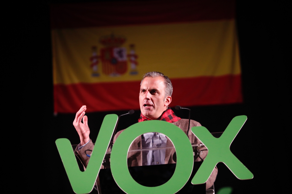 Mitin de Vox en Zaragoza.