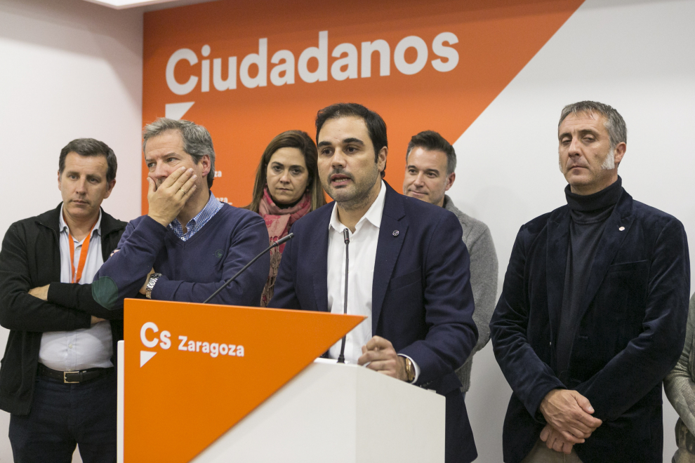 ARAGON ELECCIONES SEDE CIUDADANOS RODRIGO GOMEZ / 10-11-2019 / FOTO: ARANZAZU NAVARRO [[[FOTOGRAFOS]]]