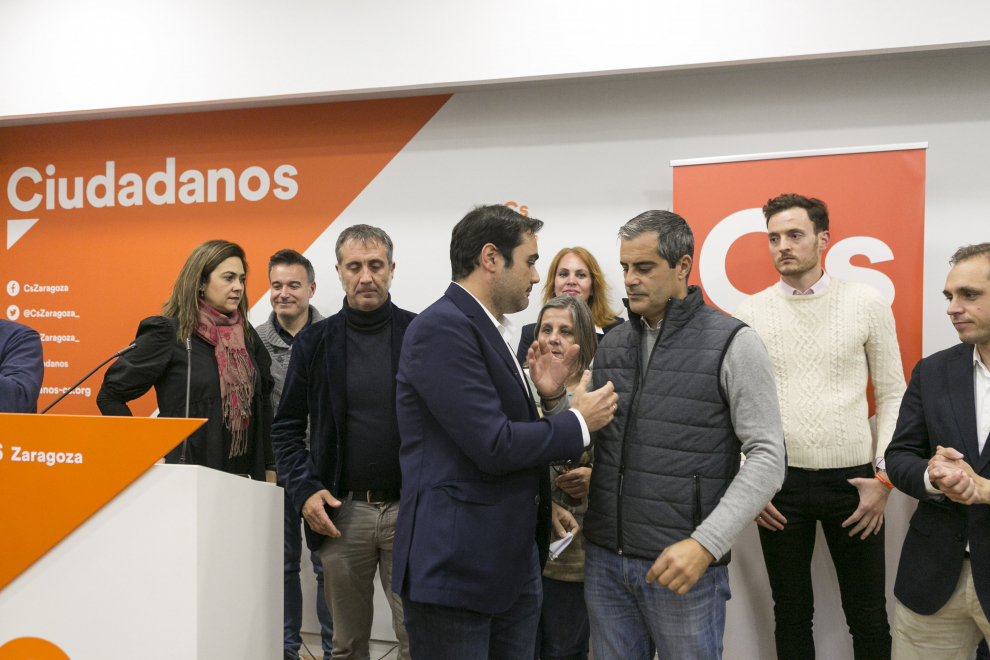 ARAGON ELECCIONES SEDE CIUDADANOS RODRIGO GOMEZ / 10-11-2019 / FOTO: ARANZAZU NAVARRO [[[FOTOGRAFOS]]]