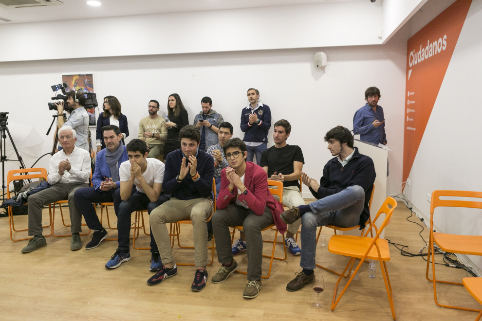 ARAGON ELECCIONES SEDE CIUDADANOS RODRIGO GOMEZ / 10-11-2019 / FOTO: ARANZAZU NAVARRO [[[FOTOGRAFOS]]]